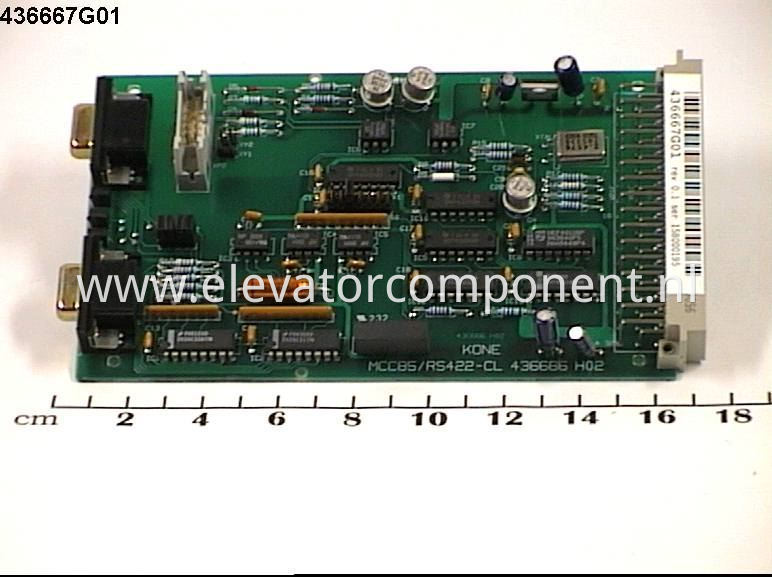 KONE Lift MCCBS/RS422-CL Board KM436667G01